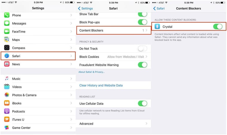 Meet Crystal and say goodbye to ads in iOS9